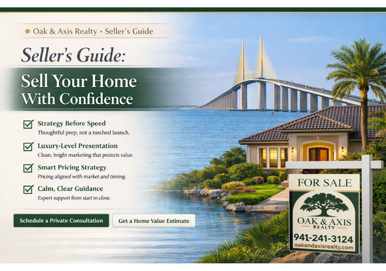 Seller's Guide for Manatee County home sellers by Oak and Axis Realty